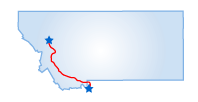 Driving route map