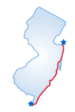 Driving route map