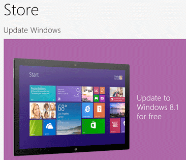 windows 8.1 store upgrade free