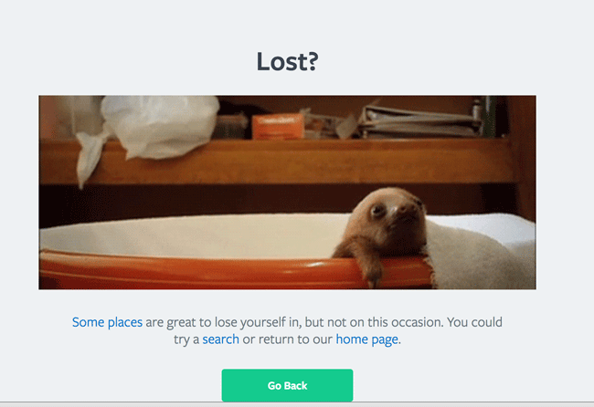 lonely planet error page