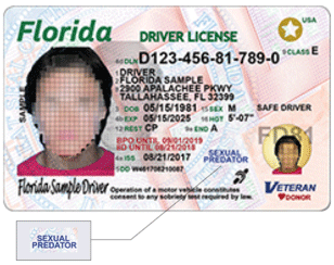 new florida drivers license new designation predator