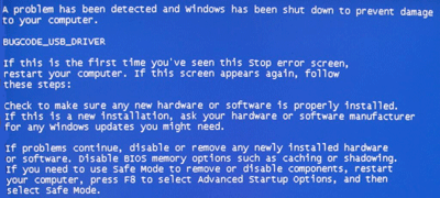 solve blue screen windows 7