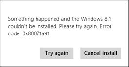 windows 8.1 upgrade error