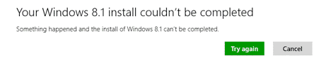 windows 8.1 install problem