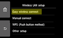 canon wireless lan easy setup