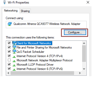 wi-fi properties