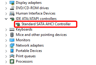 AHCI controller