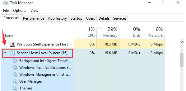 TASK MNGR - Service Host