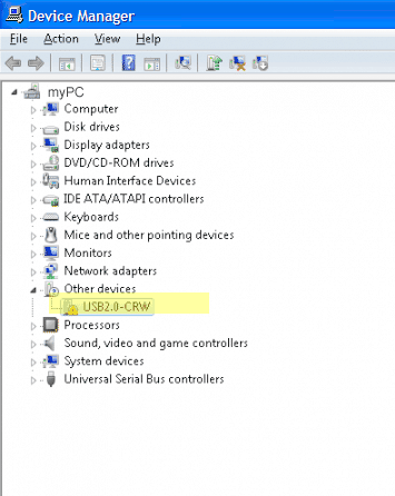 usb device manager driver update