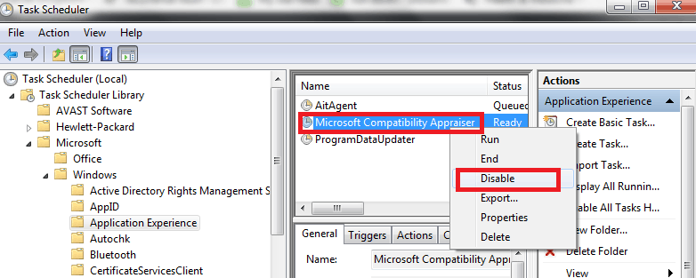 disable compatibility appraiser