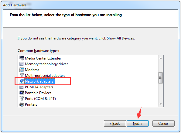 add network adapters