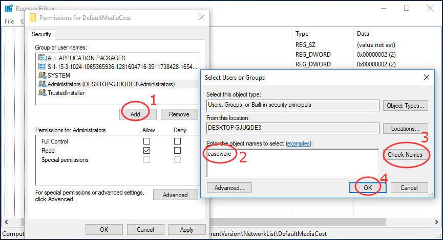 defaultmediacost add user