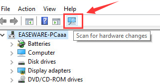 scan for hardware changes