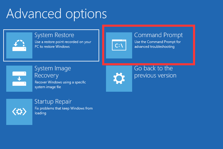 command prompt