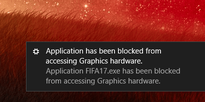 chrome blocked from accessing graphics hardware