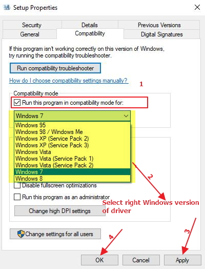 windows version driver