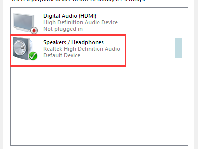 Headphone not working issue in Windows 10