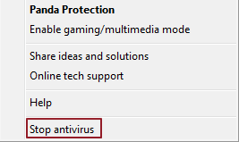 stop antivirus