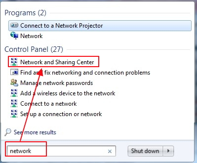 windows 7 network