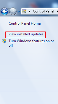 installed updates
