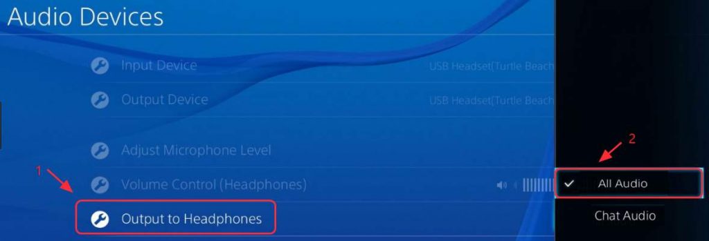 ps4 headset all audio not working