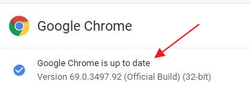 google chrome updated