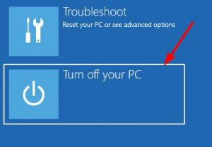 turn off PC