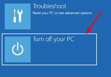 turn off PC