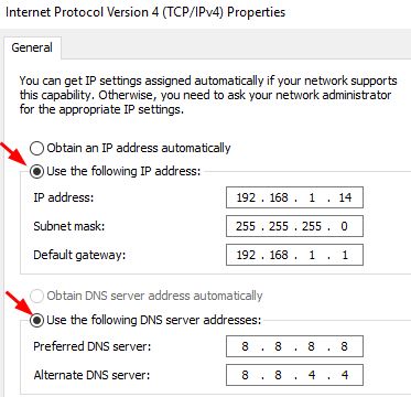 use IP address