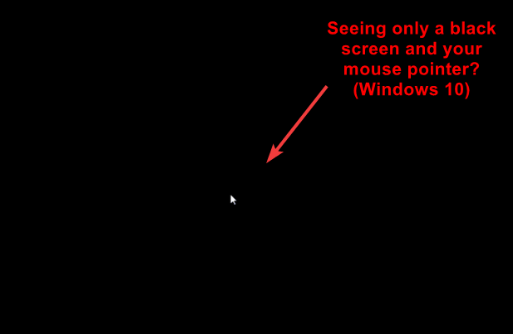 Windows 10 Black Screen With Cursor Drivers Com
