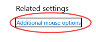 mouse options