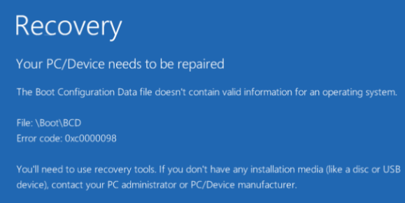 BSOD error