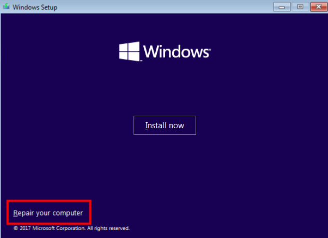 Repair your computer
