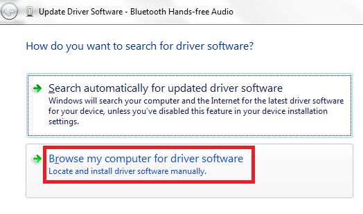 browse for driver