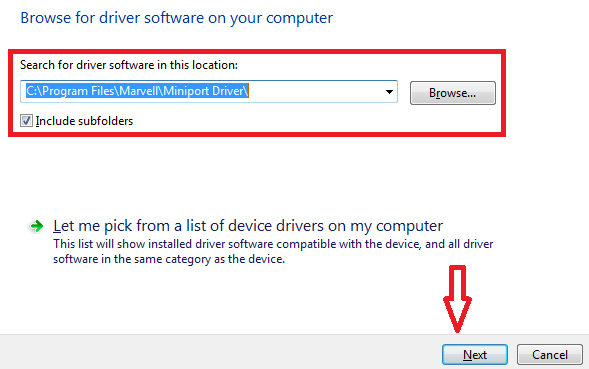 locate driver file