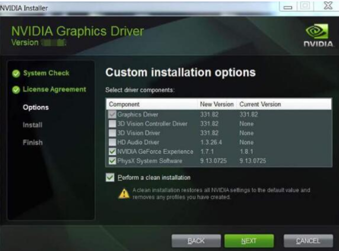 nvidia grafics drivers