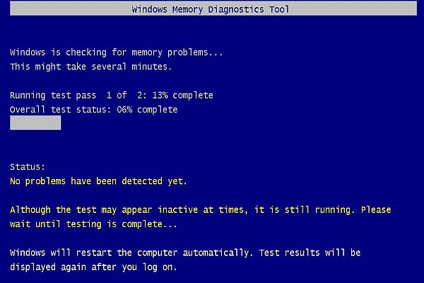 memory scan running