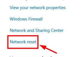 network reset