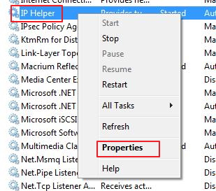 ip helper properties