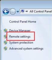 remote settings