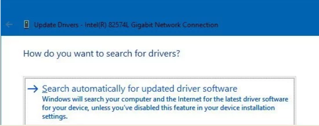 search drivers automatically