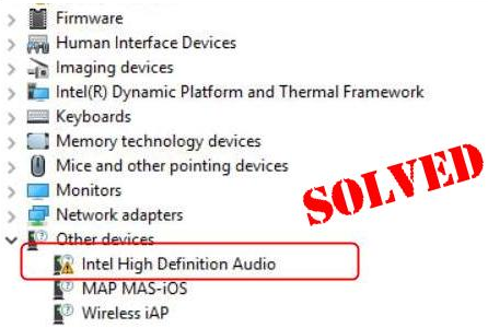 Intel high definition audio driver not working in windows 10 (Fixed)
