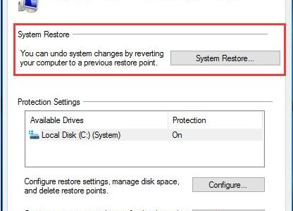 System Restore Not Working (Fixed)