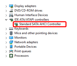 standard sata ahci controller driver windows 10 asus